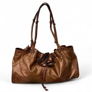 J. Jill Brown Leather Shoulder Bag